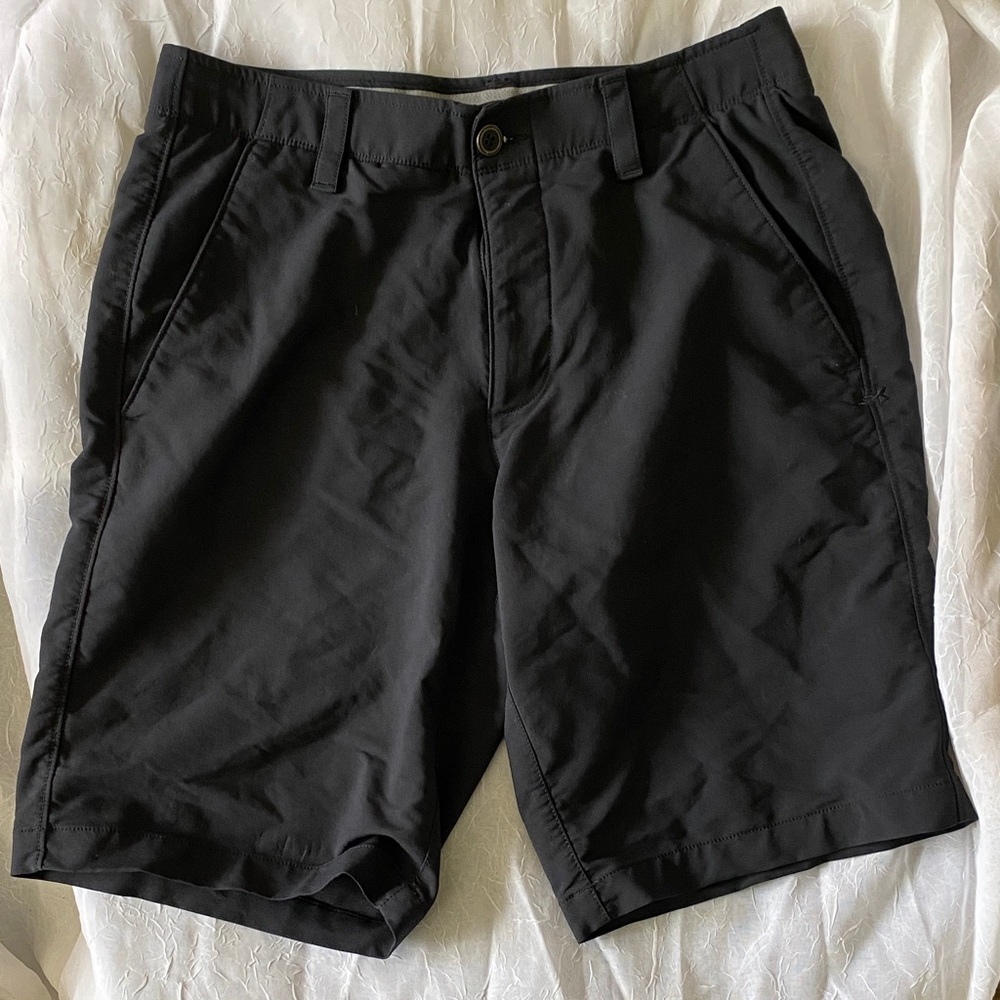 Under Armour Men's Black Flat Front Shorts